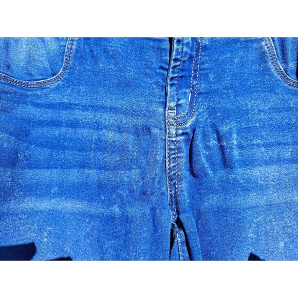 No Boundaries Mid Rise Skinny Jeans Womens 15 Acid Wash Blue (Flaw) - Picture 7 of 7